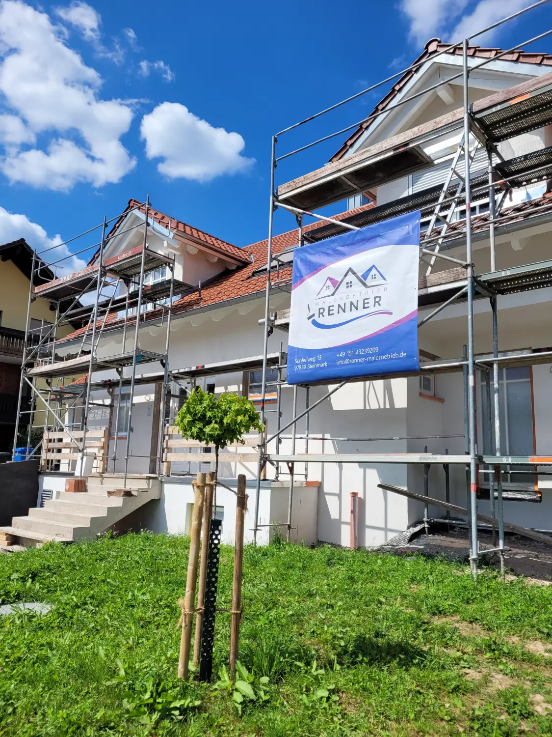 Malerbetrieb Renner - Gerüstbau für Gebäudeaußenbereiche