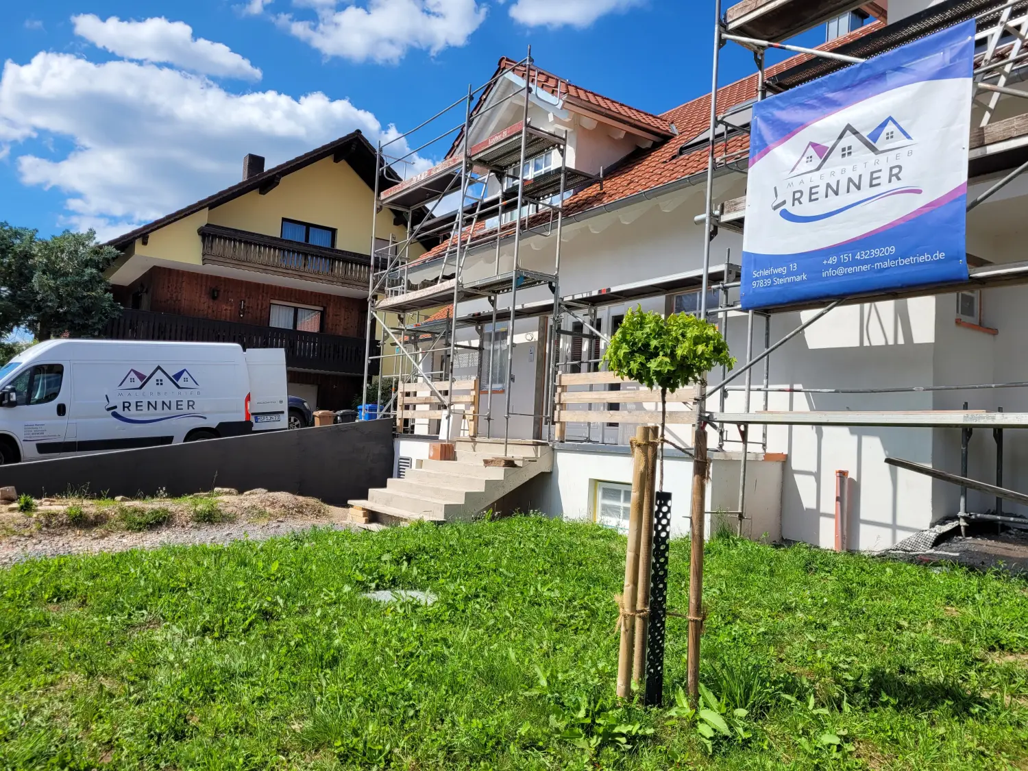 Malerbetrieb Renner - Gerüstbau für Gebäudeaußenbereiche